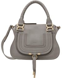 Chloé - トープ スモール Marcie Double Carry バッグ - Lyst