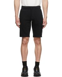C.P. Company Light Fleece Cargo Shorts - Black