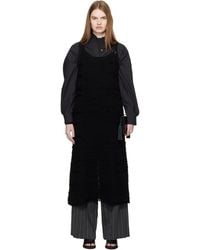 Y's Yohji Yamamoto - Solid Knit Arranged Strap Midi Dress - Lyst