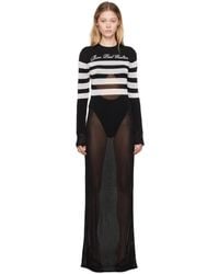 Jean Paul Gaultier - &ホワイト The Signature Marinière マキシワンピース - Lyst