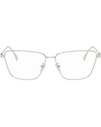 Fendi - Silver Baguette Glasses - Lyst