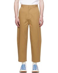 Adererror - Tan Significant Tag Trousers - Lyst