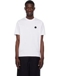 Moncler - Vertical Back Logo Cotton T-Shirt - Lyst