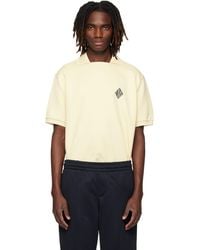 Lacoste - ベージュ Loose Fit Badge Accent フリース ポロシャツ - Lyst