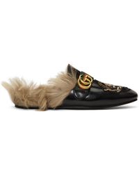 Gucci Flaneurs noirs Angry Cat New Princetown