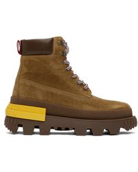 Moncler - Mon Corp Round Toe Lace-up Boots - Lyst