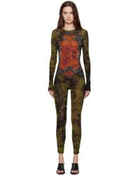 Jean Paul Gaultier - Khaki & 'The Médaillon' Jumpsuit - Lyst