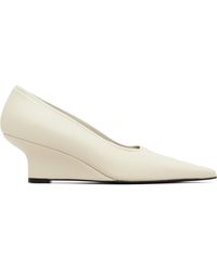 TOTEME - Sharp Nappa Wedge Heels - Lyst