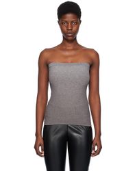 Wolford - Silver Fading Shine Tube Top - Lyst