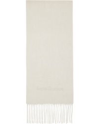 Acne Studios - Wool Logo Scarf - Lyst