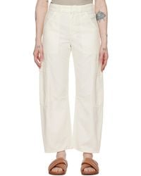 Citizens of Humanity - Pantalon cargo marcelle blanc - humanity - Lyst