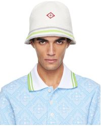 CASABLANCA - Stripe Crochet Bucket Hat - Lyst