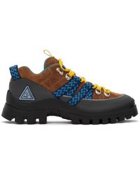 Lanvin Suede Hiking Boots - Multicolour