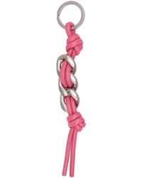 Bottega Veneta Curb Chain Keychain - Pink