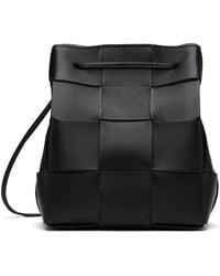Bottega Veneta - Black Small Cassette Cross-body Bucket Bag - Lyst