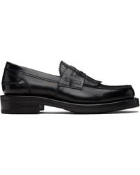 Our Legacy Emporio Armani Sentiero Embellished Leather Loafers in