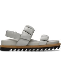 Dries Van Noten - Off-white Padded Leather Sandals - Lyst