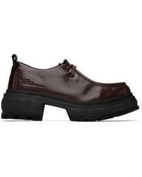 Viron - Chaussures oxford new order bourgogne édition carne bollente - Lyst