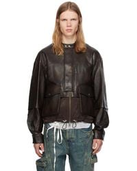 ANDERSSON BELL - Quilted Bomber Leather Jacket - Lyst