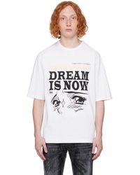 DSquared² - White 'dream Is Now' T-shirt - Lyst