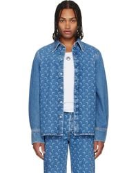 Marine Serre - Moon Laser Denim Shirt - Lyst