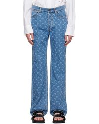 Marine Serre - Moon Laser Straight Jeans - Lyst