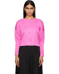 Pleats Please Issey Miyake - Monthly Colors October Cardigan - Lyst