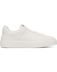 Balmain - Baskets B-Court Blanches - Lyst