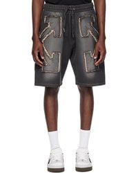 Off-White c/o Virgil Abloh - Distressed Arrow Skate Sweat Shorts - Lyst