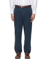 Barbour - Cotton Linen Relaxed Trousers - Lyst