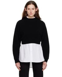 Filippa K - Black Cropped Sweater - Lyst