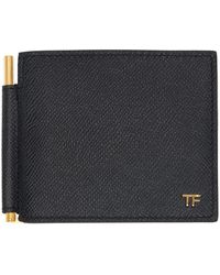 Tom Ford - Small Grain Leather Money Clip Wallet - Lyst