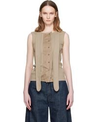 Lemaire - Asymmetrical Fitted Tank Top - Lyst