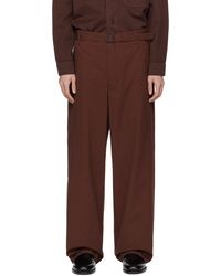 Lemaire - Seamless Belted Trousers - Lyst