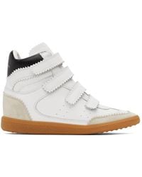 Isabel Marant - Bilsy Leather & Suede High-top Wedge Sneaker - Lyst