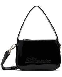 Blumarine - Black Mini Rhinestone Logo Bag - Lyst
