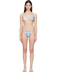 Acne Studios - Flower Check Bikini - Lyst