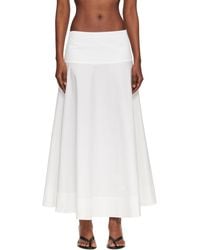 St. Agni - Cotton Circle Hem Maxi Skirt - Lyst