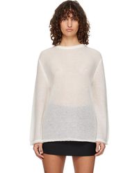 TOTEME - Long Open Weave Knit Sweater - Lyst