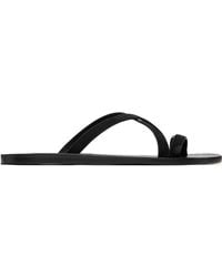 Tom Ford - Sandales De Style Spartiate Alfred Noires En Suède - Lyst
