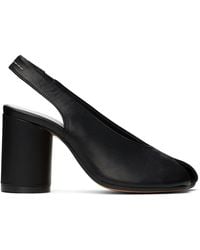 MM6 by Maison Martin Margiela - ブラック Anatomic ヒール - Lyst