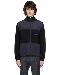 PS by Paul Smith - Navy Happy Zip-up Hoodie - Lyst