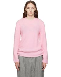 Comme des Garçons - Pink Crewneck Sweater - Lyst