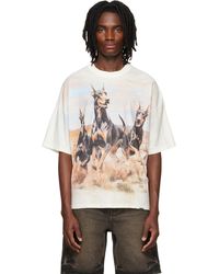 Represent - T-Shirt Blanc Cassé À Image - Lyst