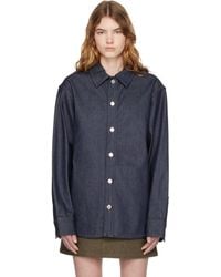 A.P.C. - Denim Overshirt - Lyst