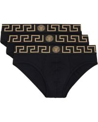 Versace - Three-Pack Cotton-Jersey Briefs - Lyst