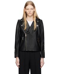 A.P.C. - . Black Jw Anderson Edition Leather Jacket - Lyst