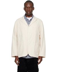 Engineered Garments - Off-white Single-breasted Blazer - Lyst