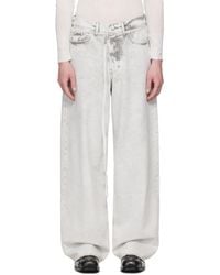 032c - Down To Earth Wide Leg Jeans - Lyst