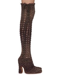 Isa Boulder - Ssense Exclusive Spiralcable Tall Boots - Lyst